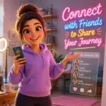 Connect with Friends to Share Your Journey