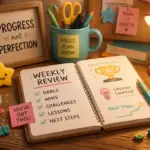 Set Up a Weekly Review to Reflect on Progress