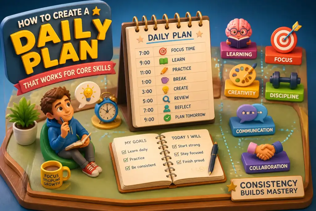 How to Create a Daily Plan That Works for Core Skills