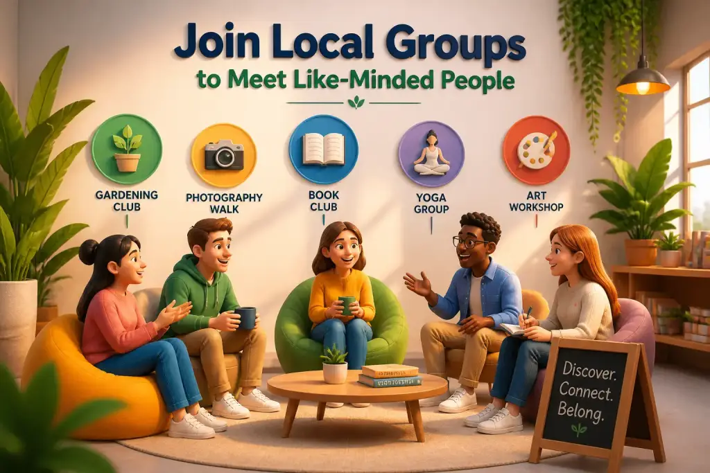 Join Local Groups to Meet Like-Minded People
