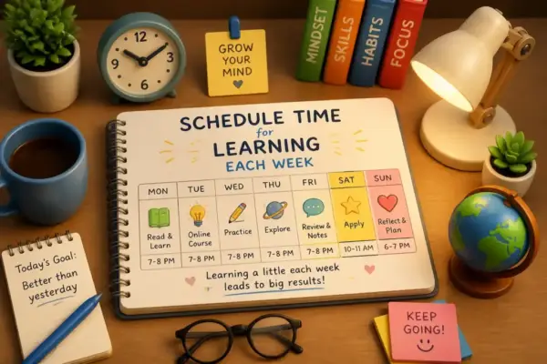 Schedule Time for Learning Each Week
