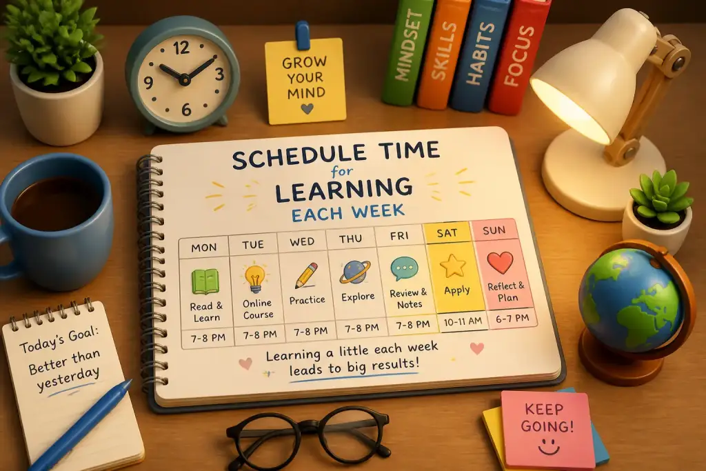 Schedule Time for Learning Each Week