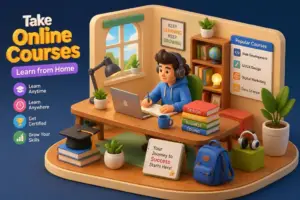 Take Online Courses to Learn from Home